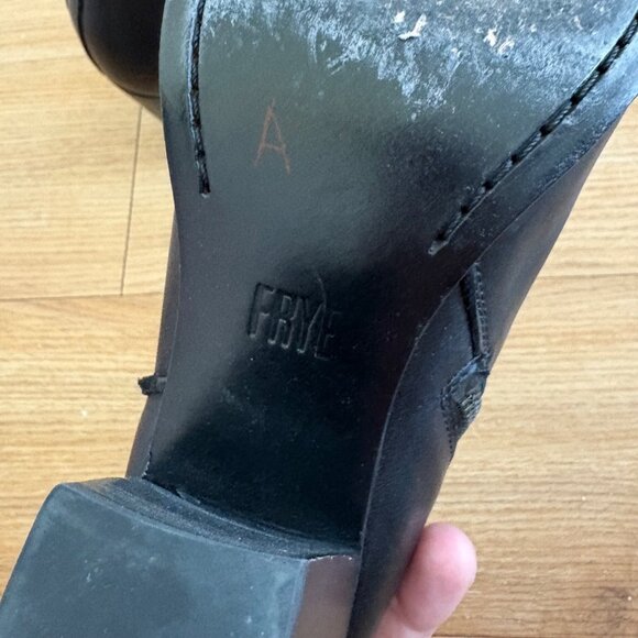 Frye Meghan Leather Heeled Ankle Booties Black Women’s Size 7 B - Picture 10 of 12